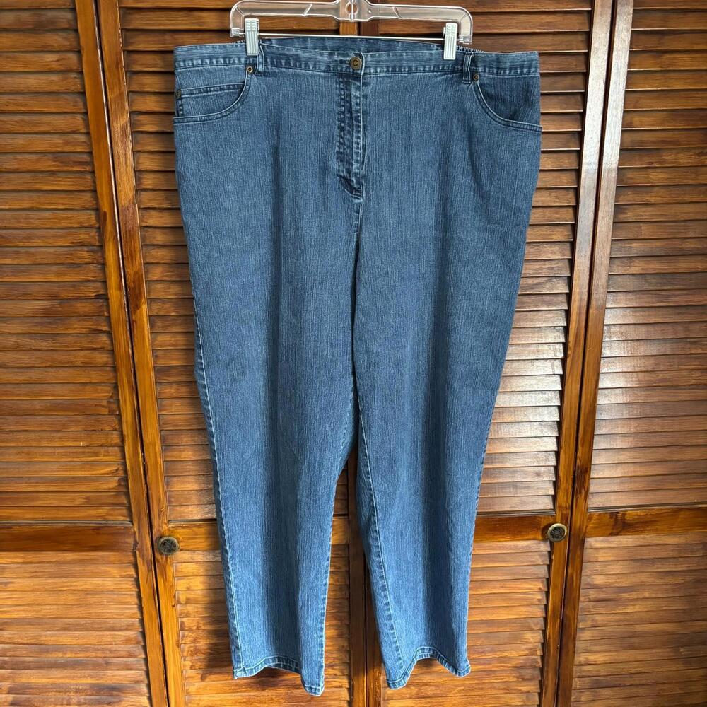 Ruby Rd. Women's Elastic Waist Jeans - High-Rise Plus Size 24 - (42W 29L)